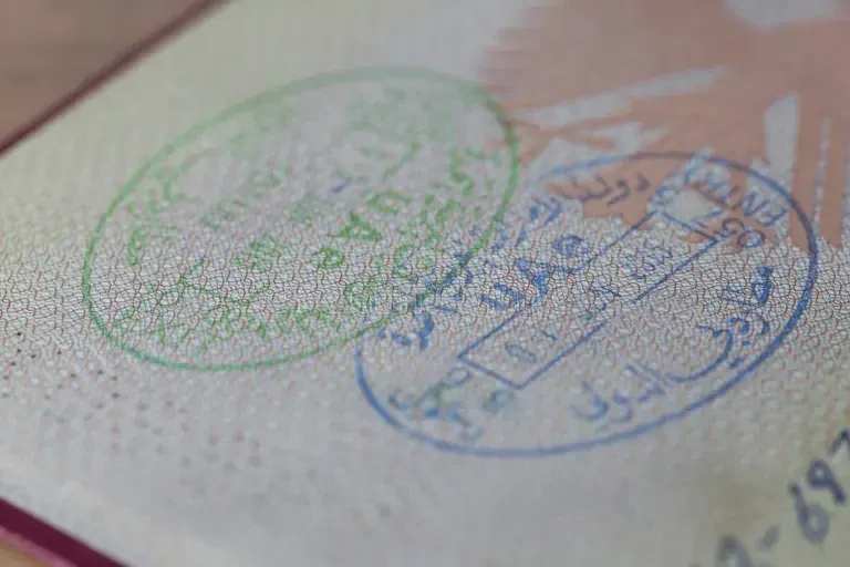 Labour contract and work permit documents